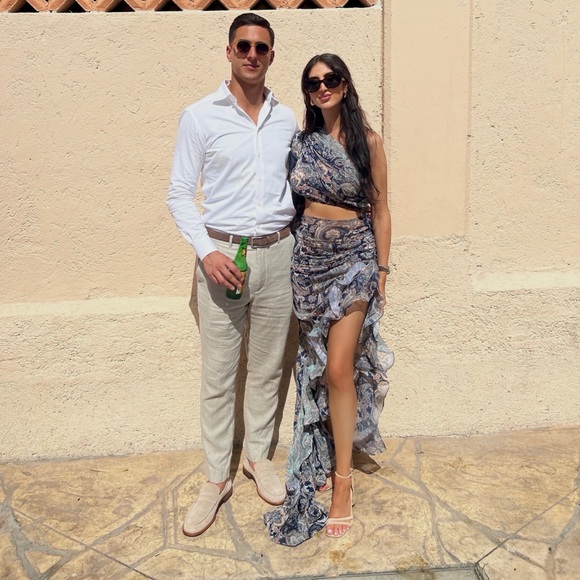 Bronx and Banco - Sara Gown in Blue Multi - Picture 2 of 3